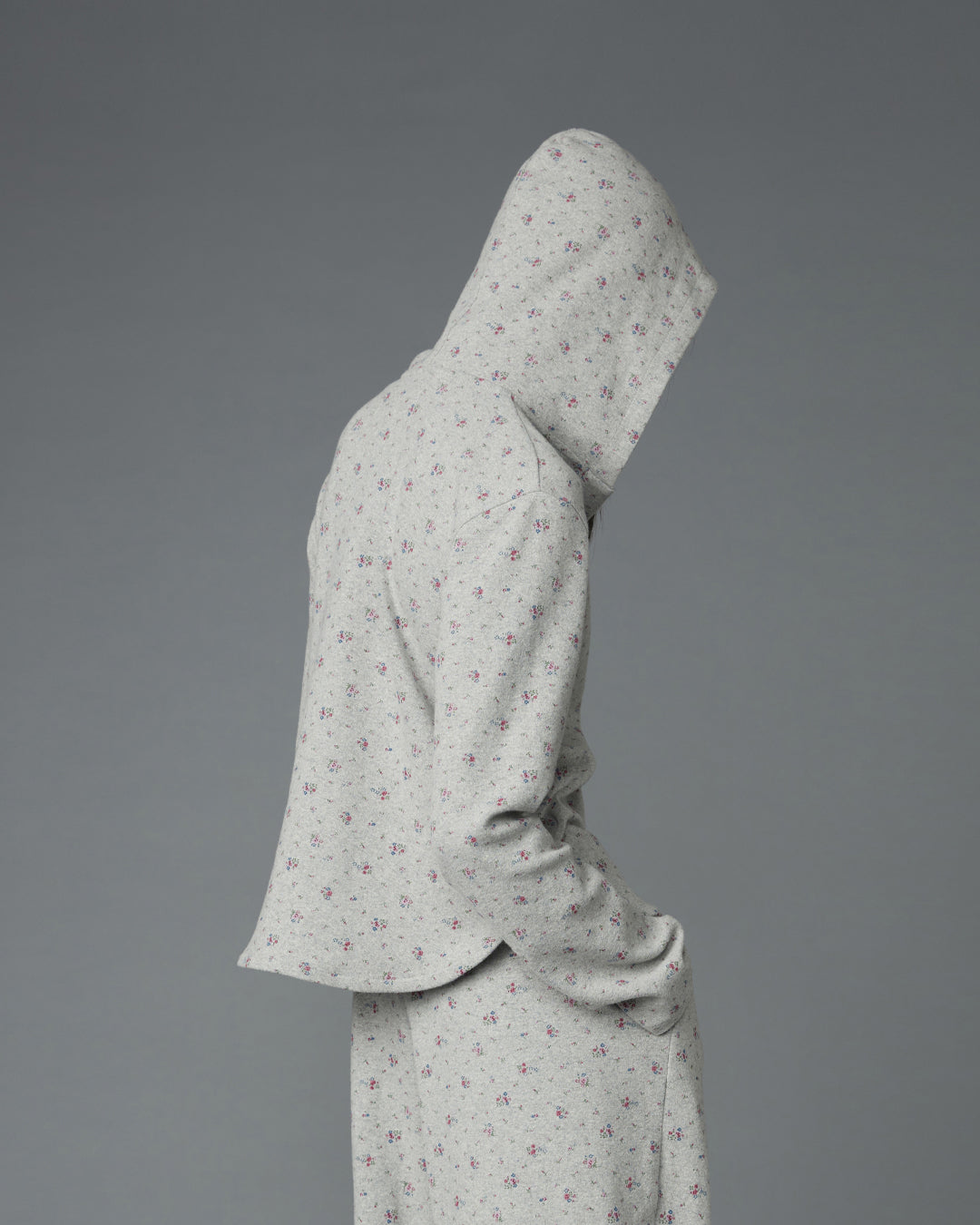 HOODIE SWEATER (FLORAL GREY)