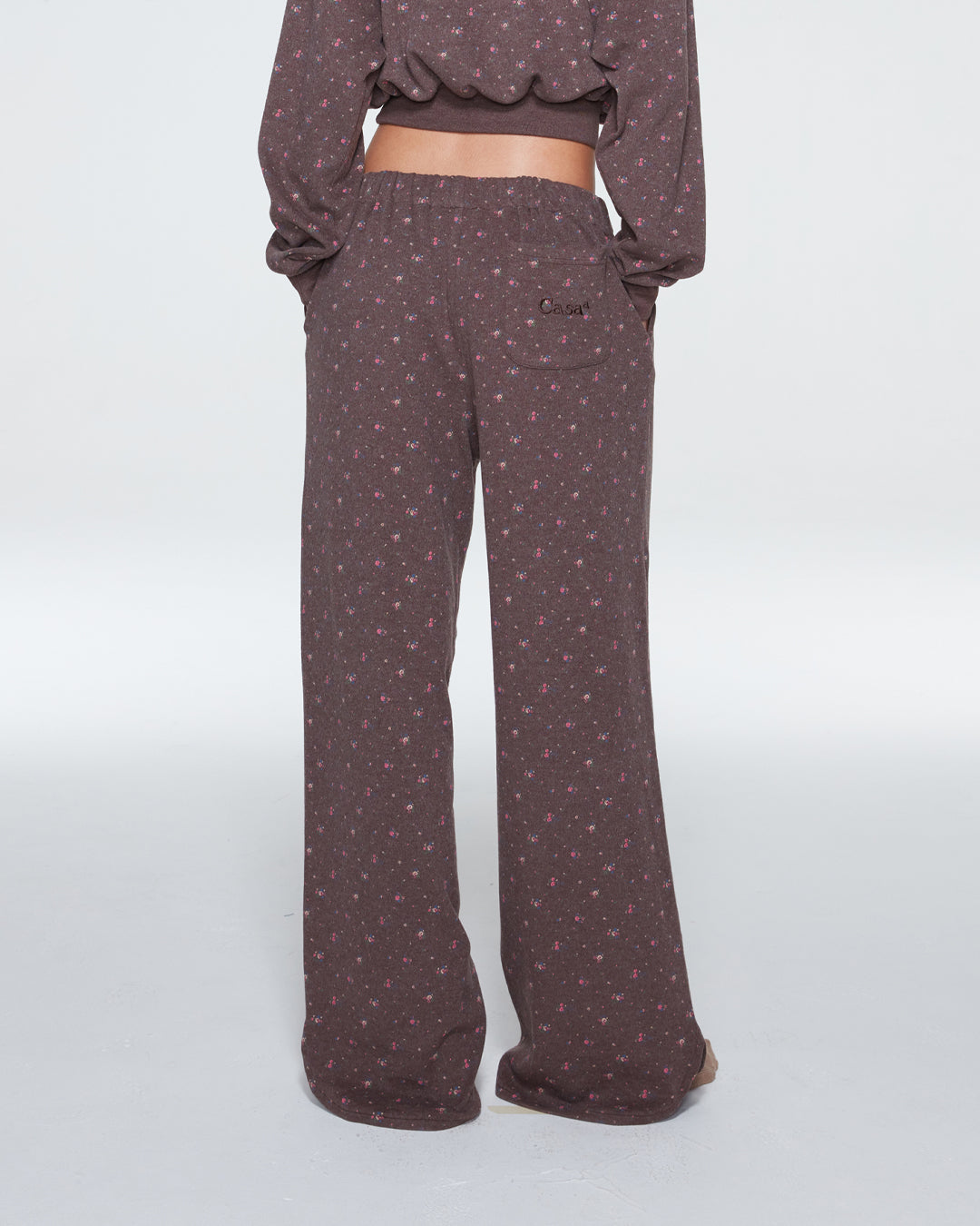 PJ PANTS (FLORAL BROWN)