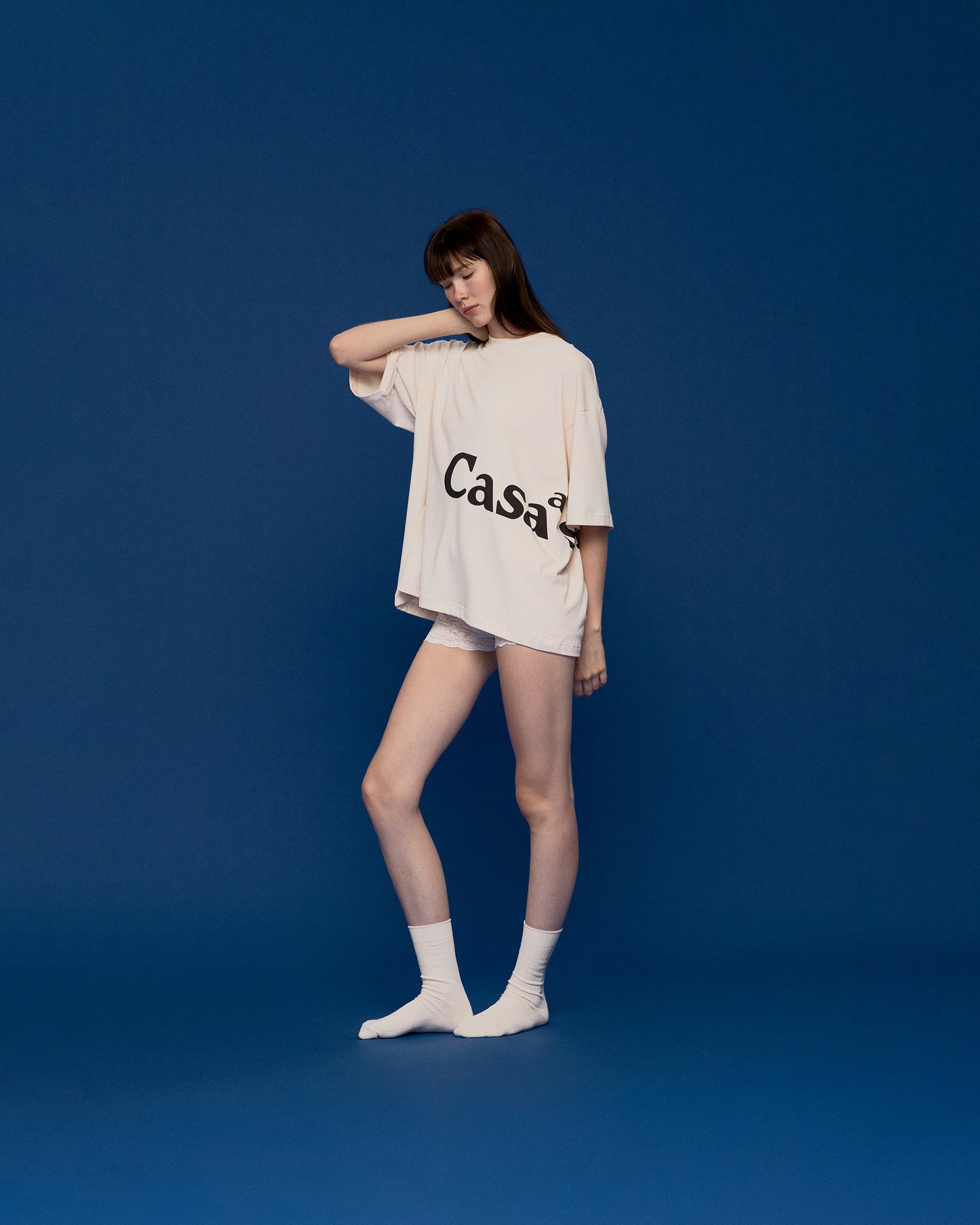 TEE C LOGO (CREAM)