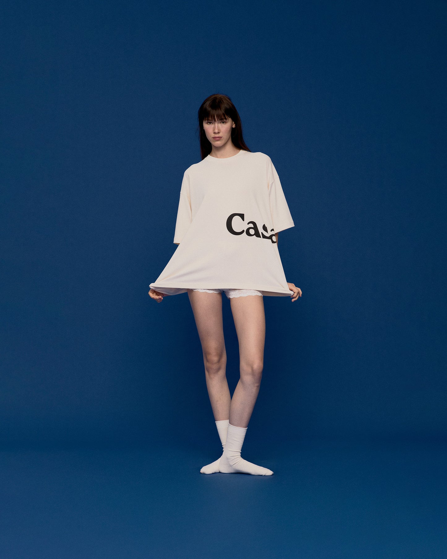 TEE C LOGO (CREAM)