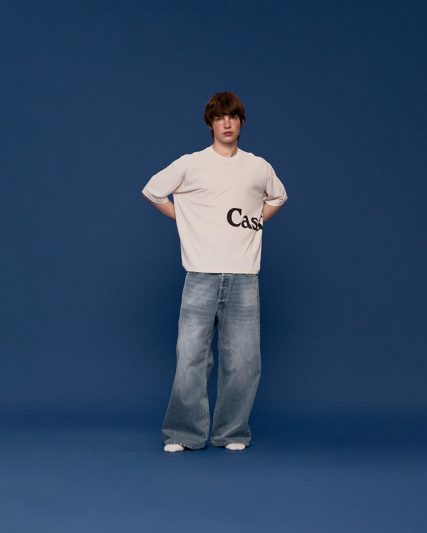 TEE C LOGO (CREAM)