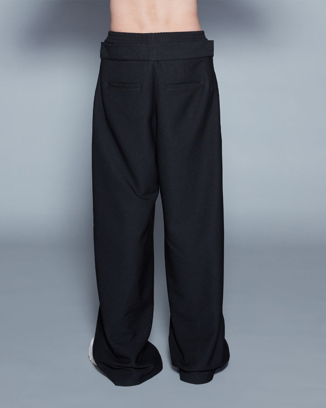 DOUBLE WAIST TROUSERS (BLACK)