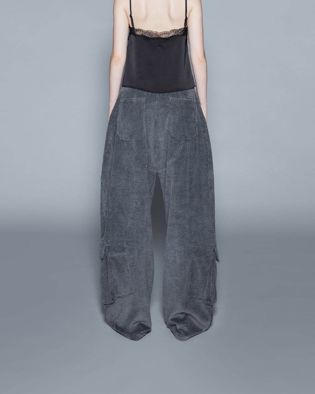 CORDUROY BALLOON PANTS (GREY)