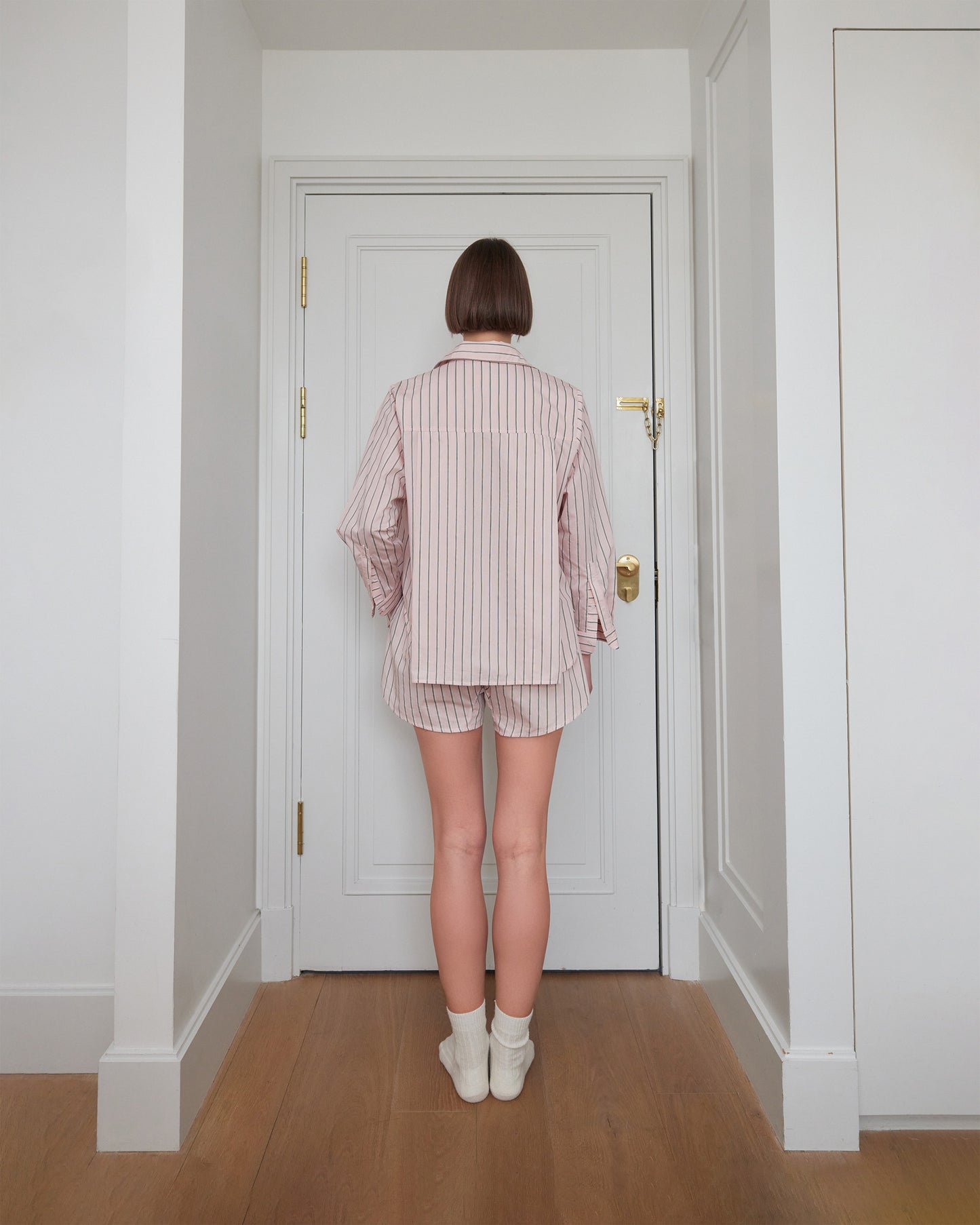 PJ SHIRT (PINK STRIPE)