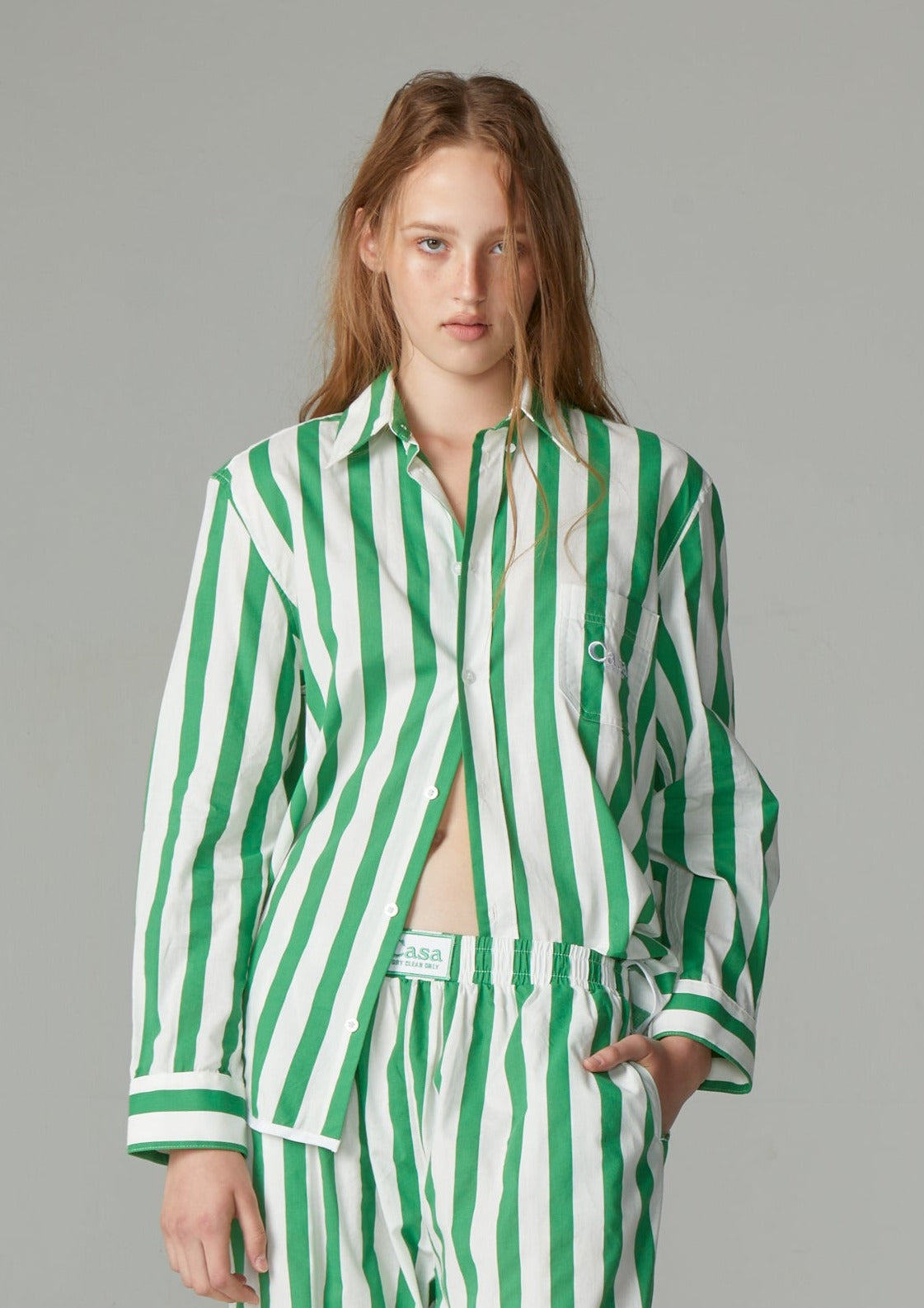 BIG STRIPE PJ SHIRT