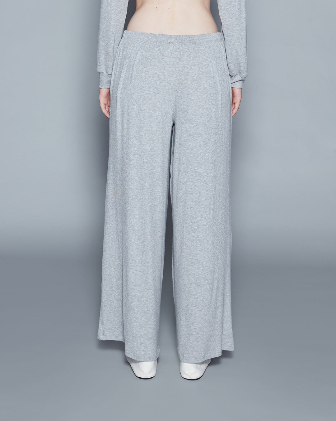 RIBBED PJ SET (GREY)