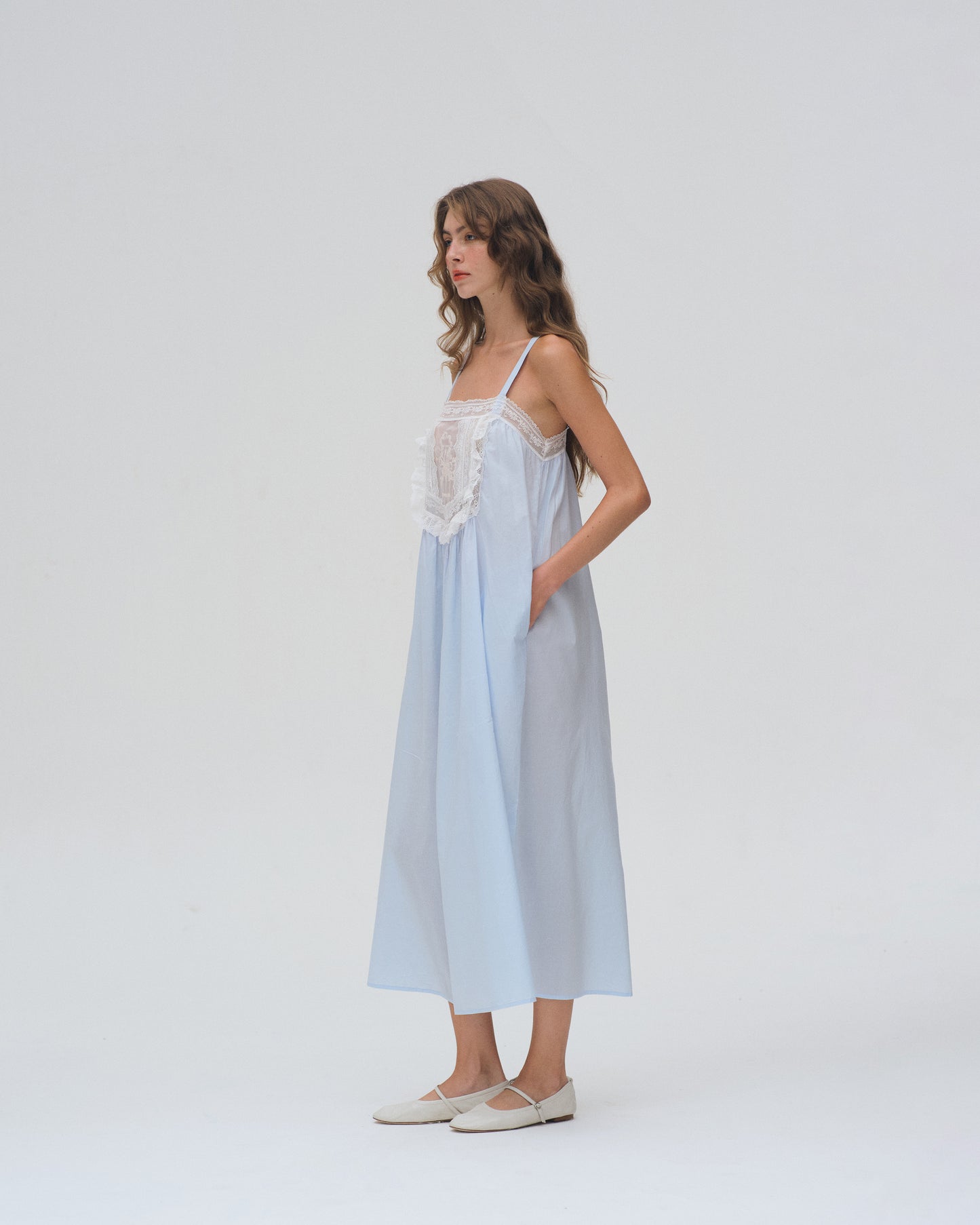 AIRY MAXI DRESS (BLUE)