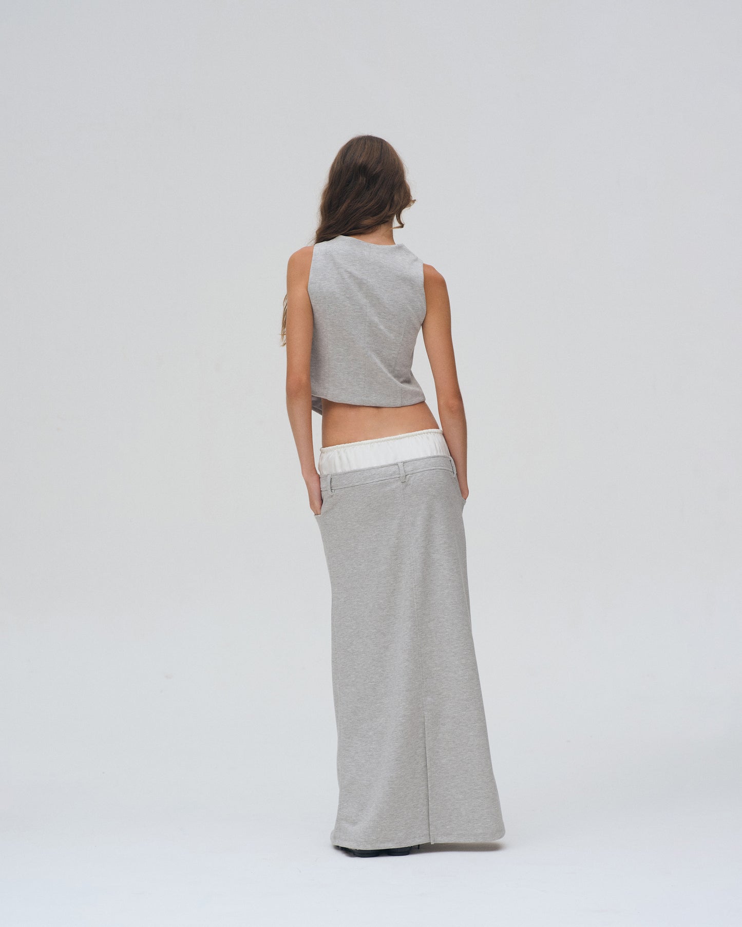 NEOPRENE SKIRT (LIGHT GREY)