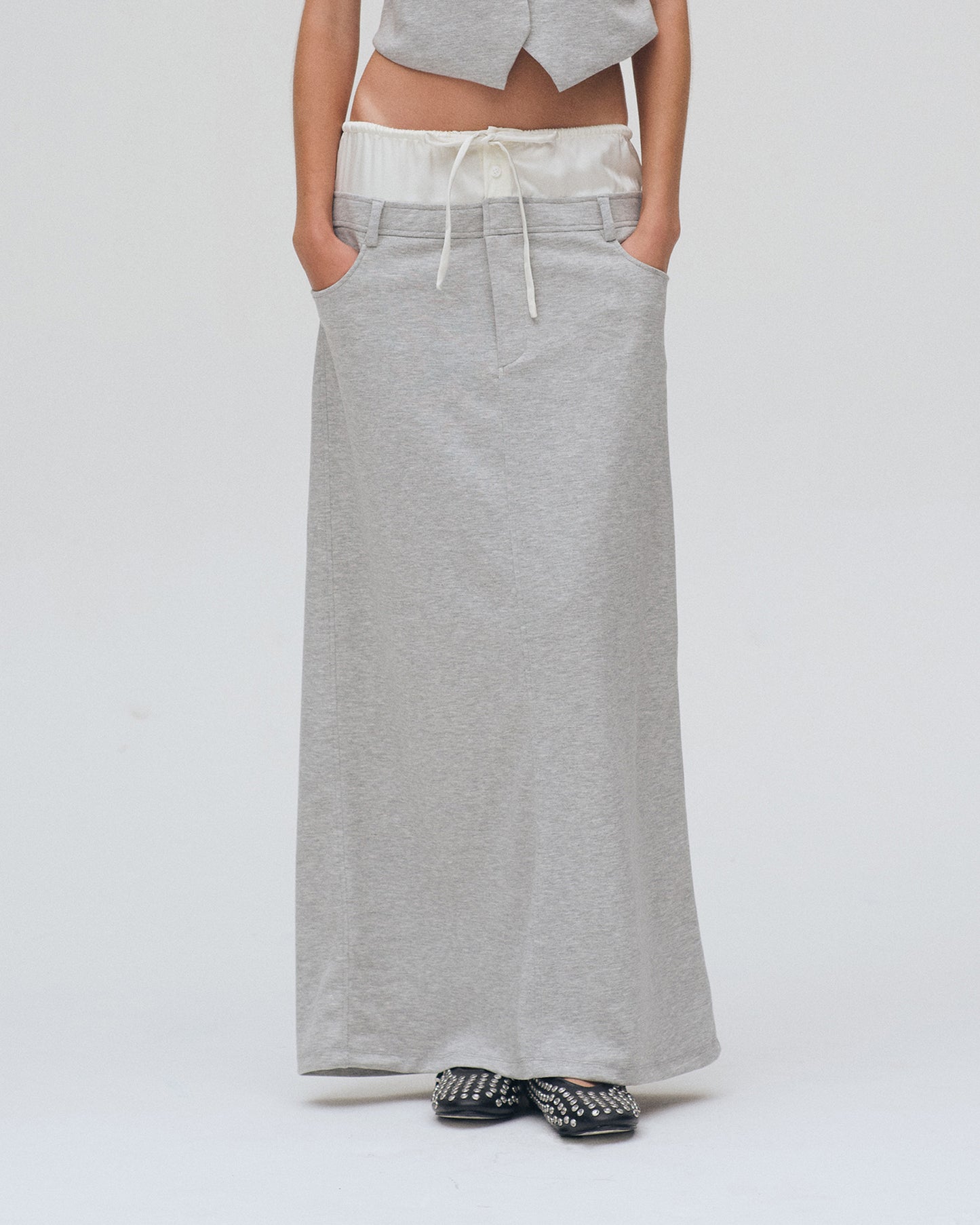 NEOPRENE SKIRT (LIGHT GREY)