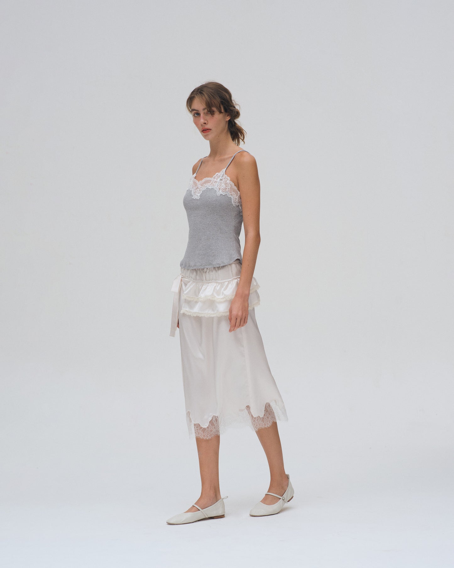 RIBBED CAMISOLE (GREY)