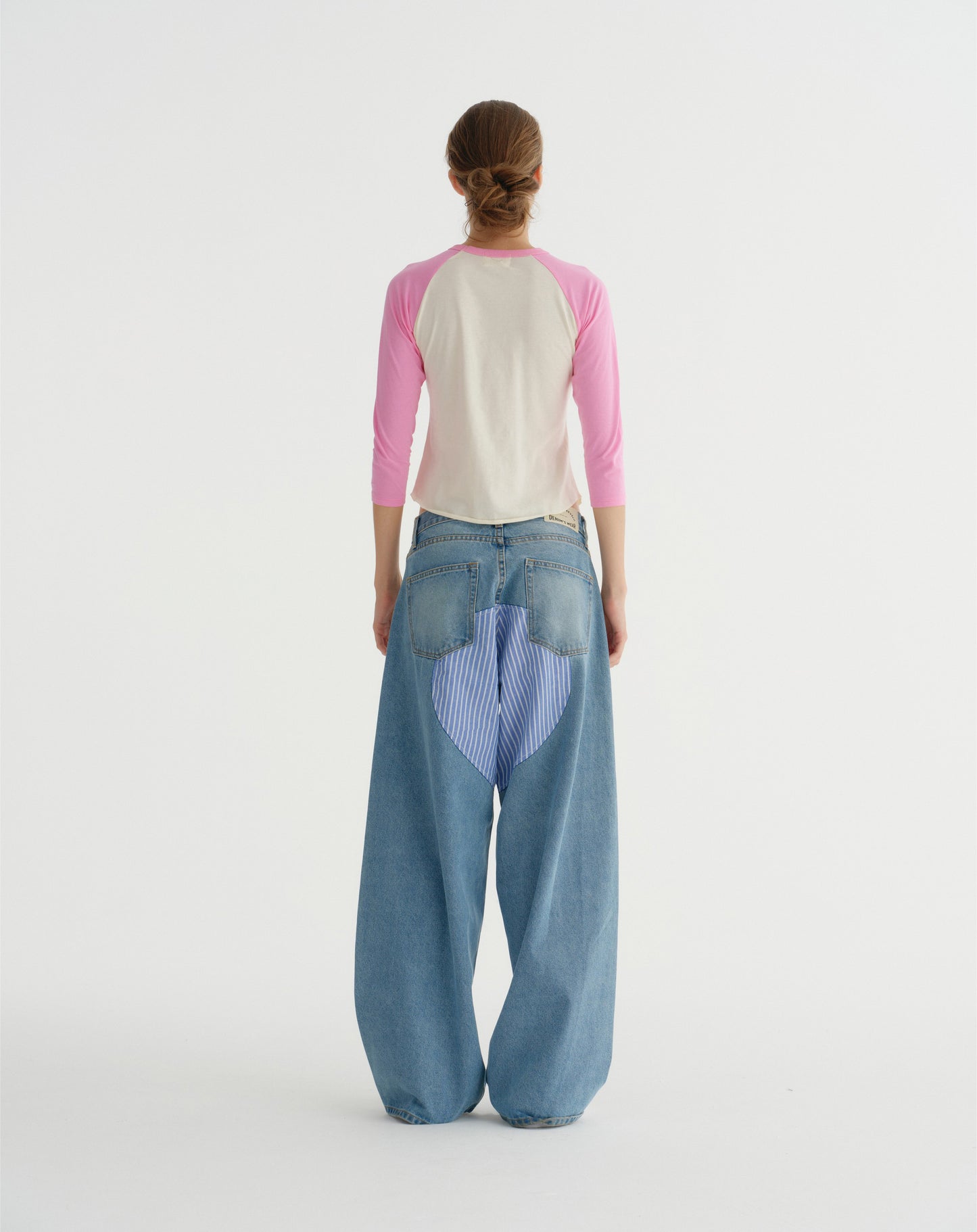 BAGGIE HIGH WAISTED PATCH DENIM