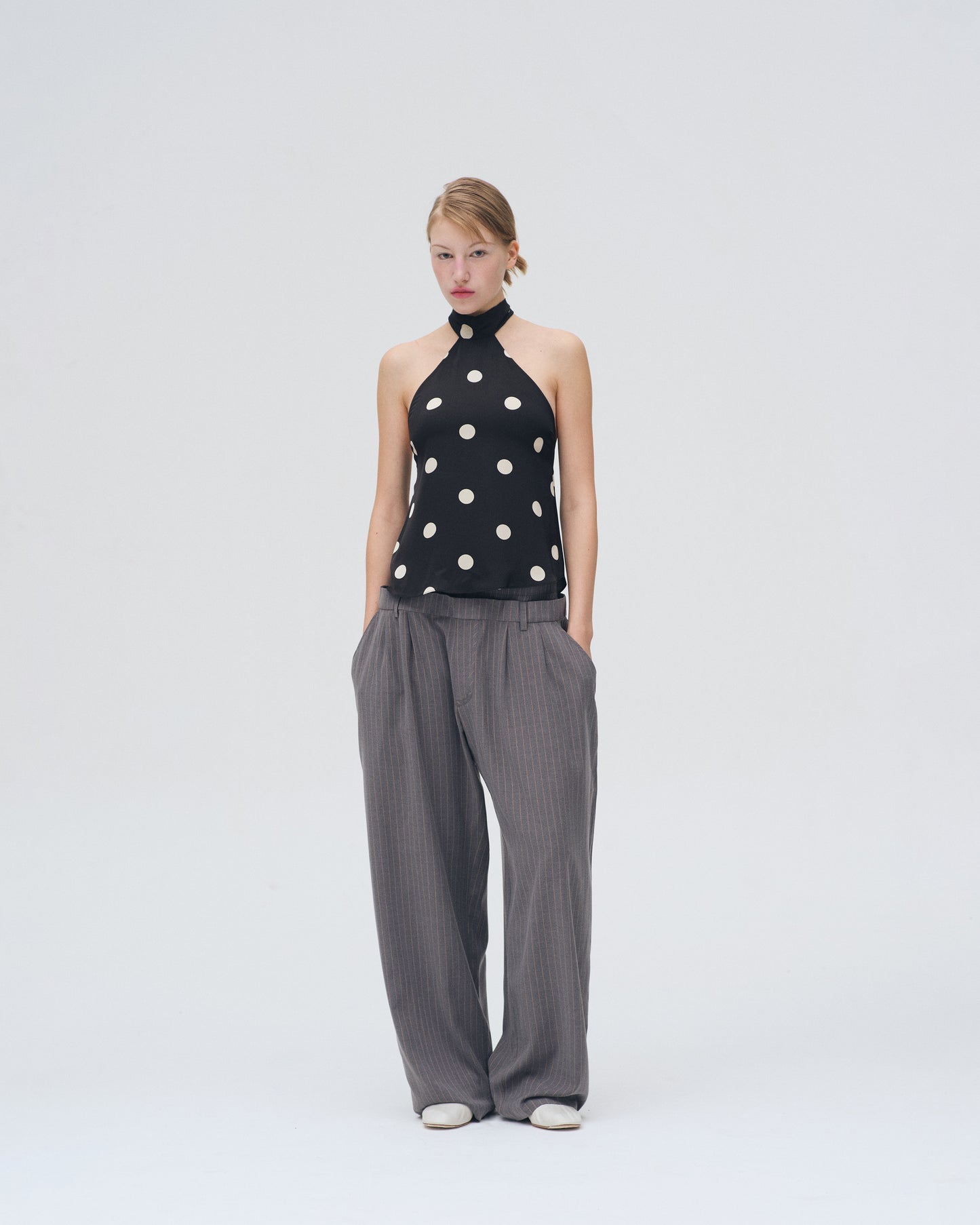 TAILORED PANTS (GREY)
