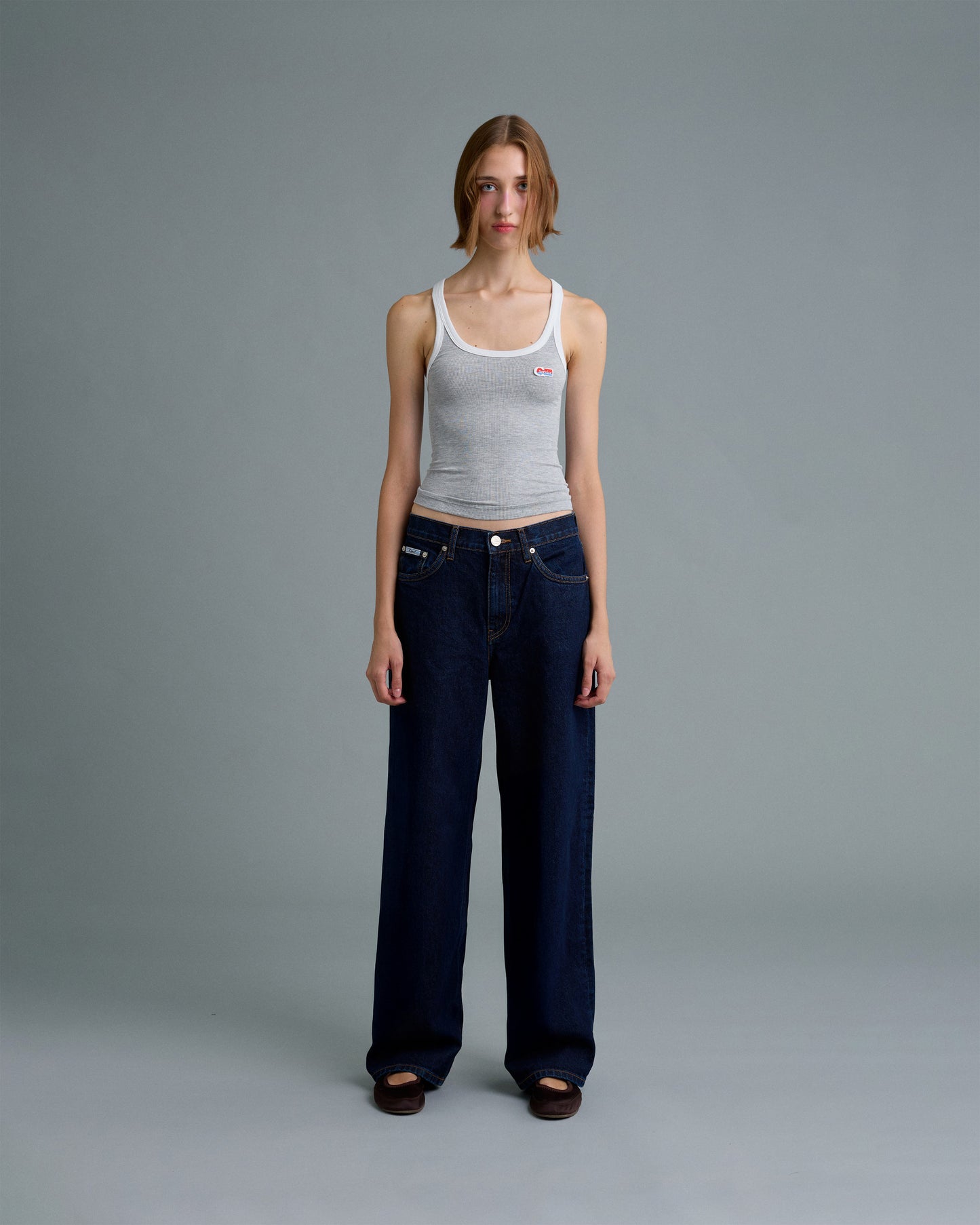 C DENIM STRAIGHT CUT