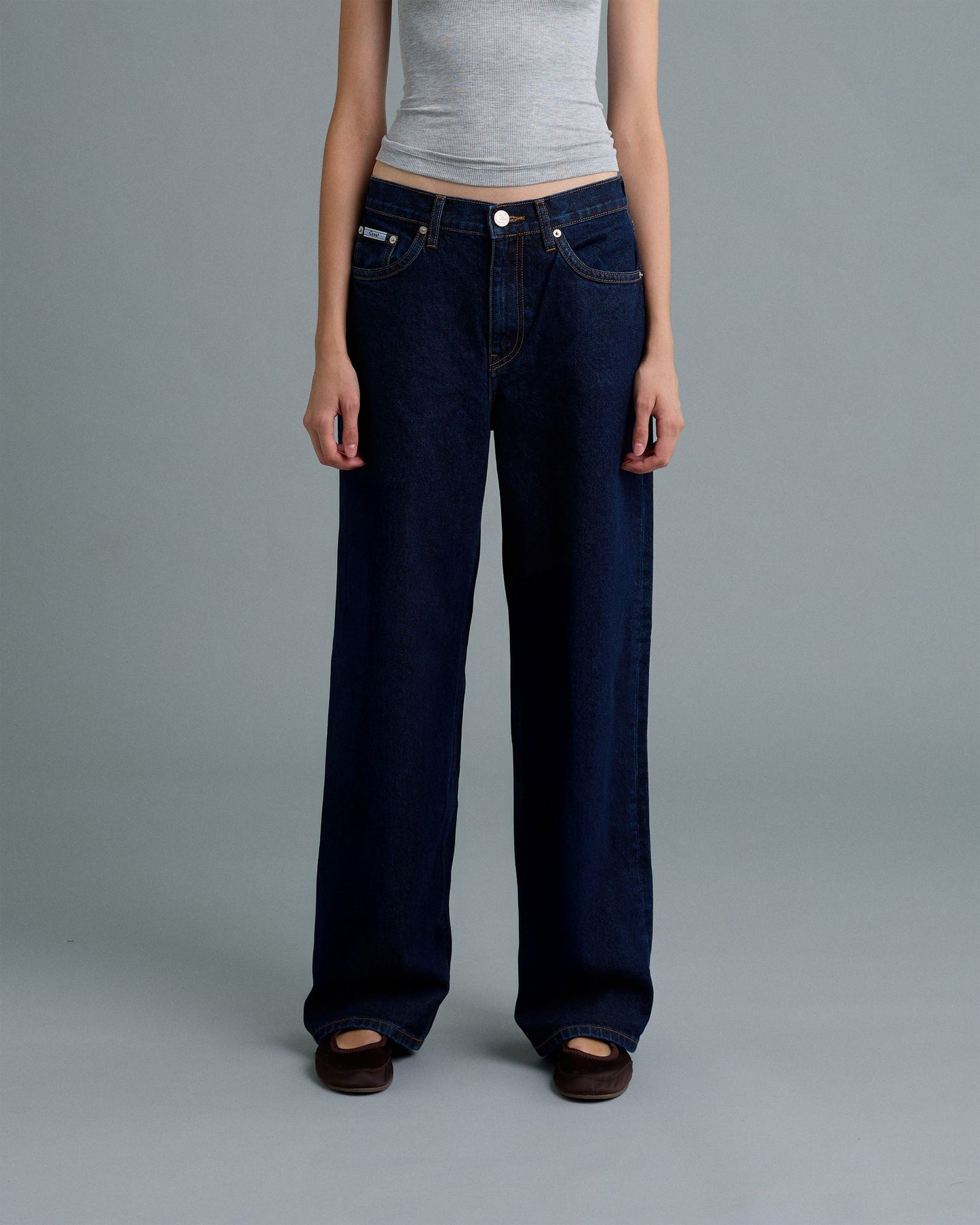 C DENIM STRAIGHT CUT
