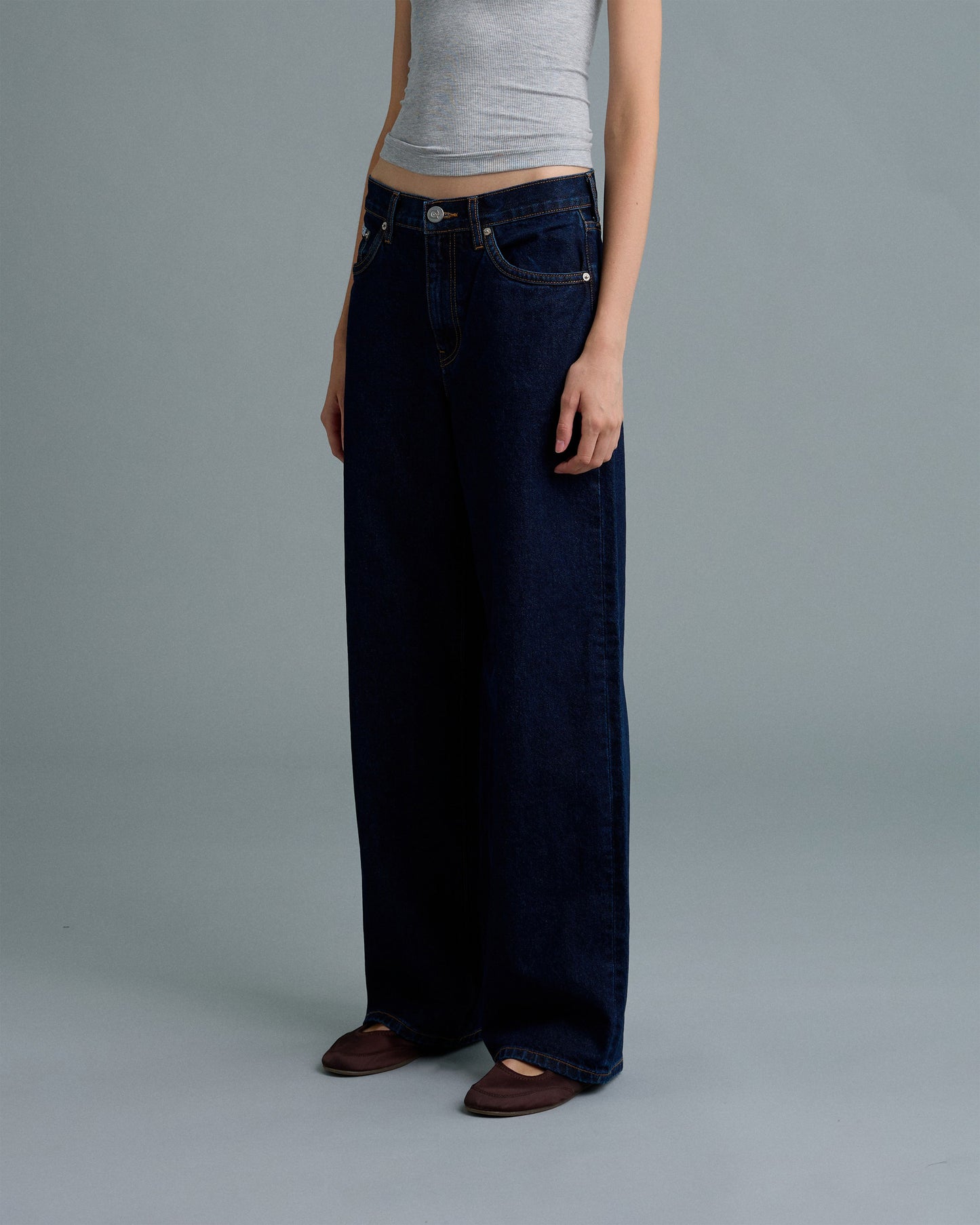 C DENIM STRAIGHT CUT