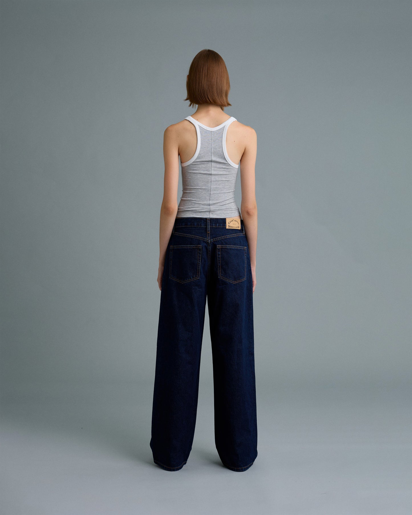 C DENIM STRAIGHT CUT