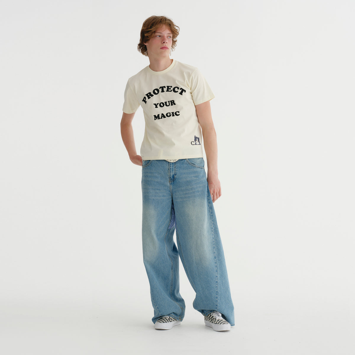 HARRY TEE CREAM (FIRM COTTON)