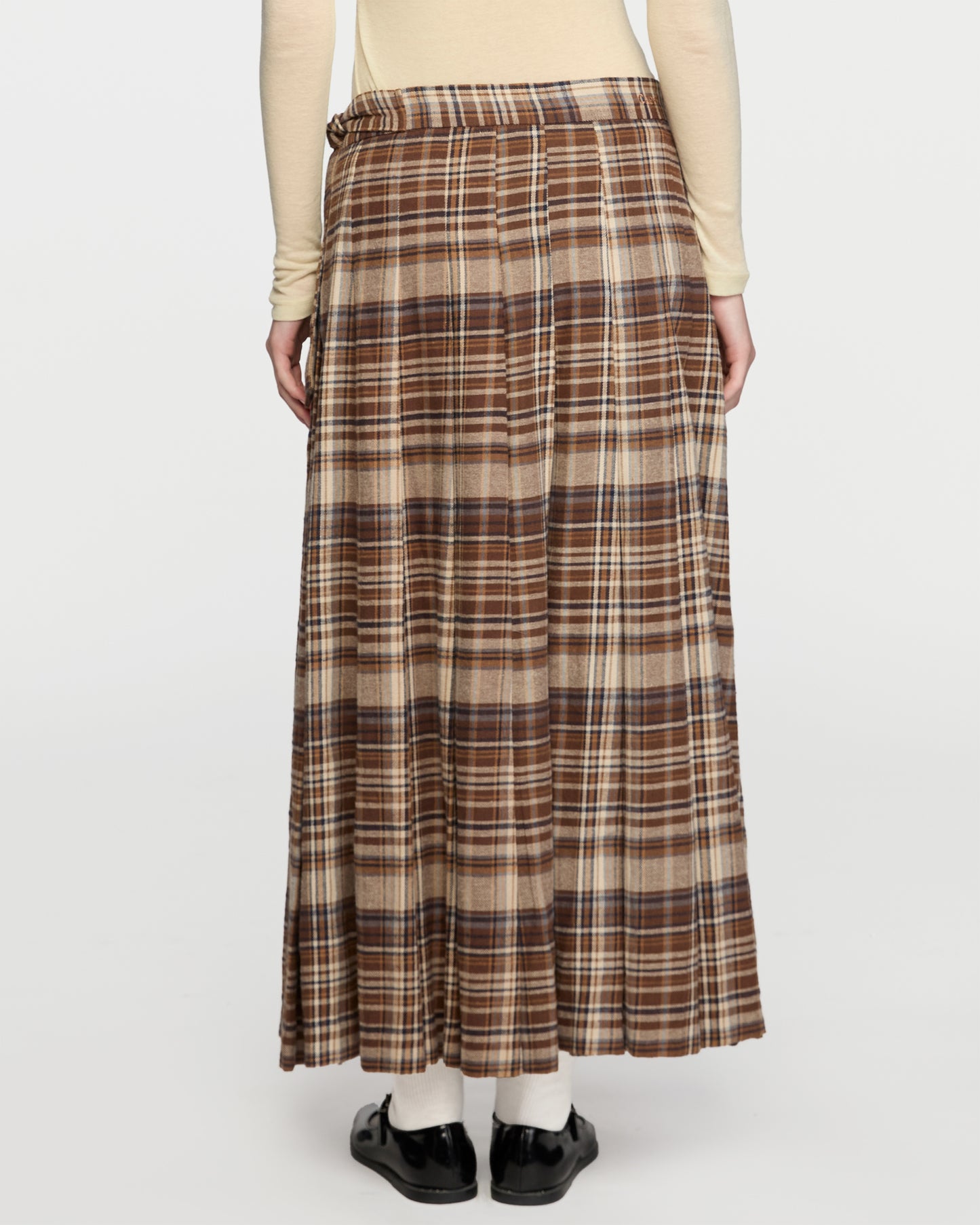 TARTAN PLEATED SKIRT