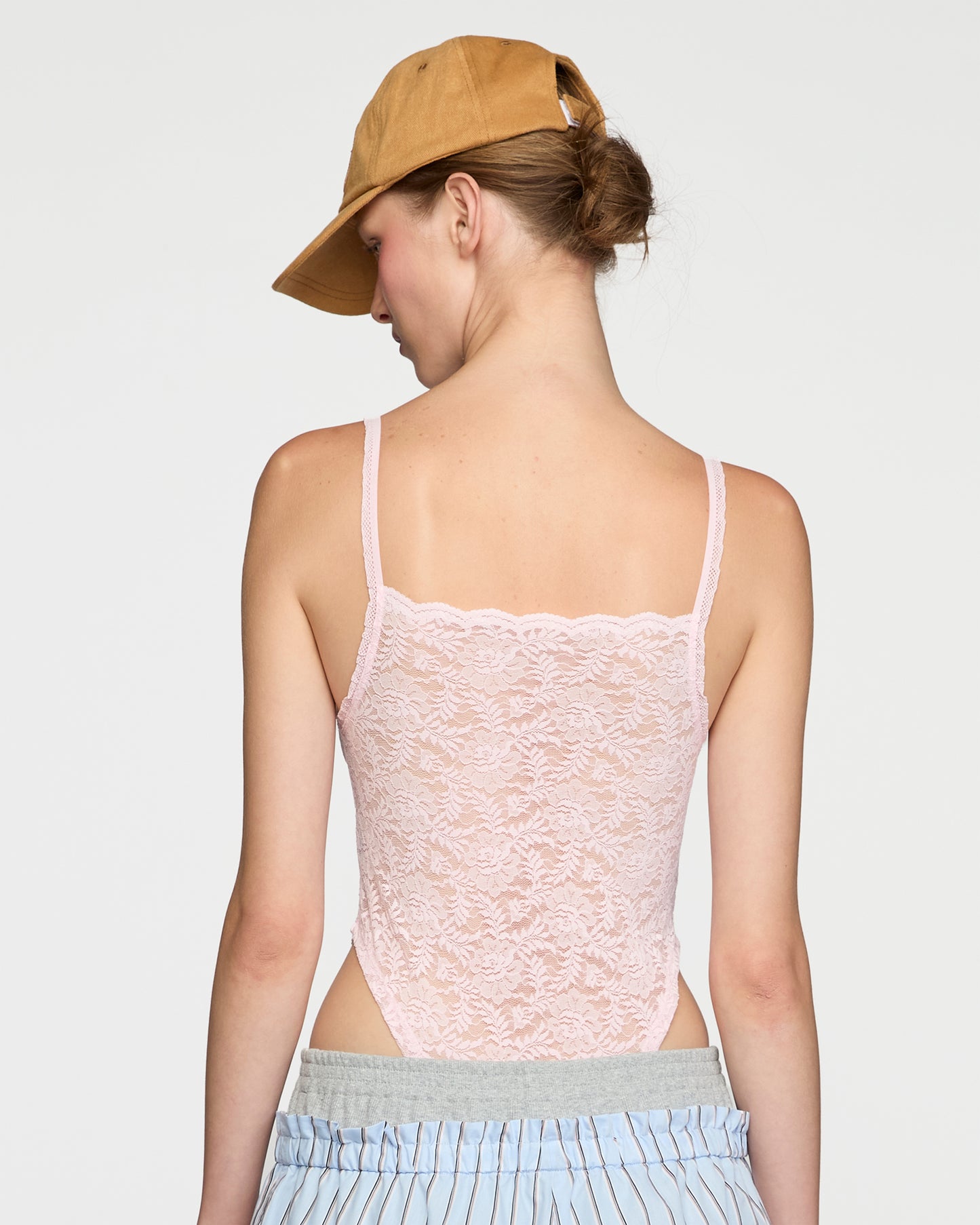 LACE BODYSUIT (BABY PINK)