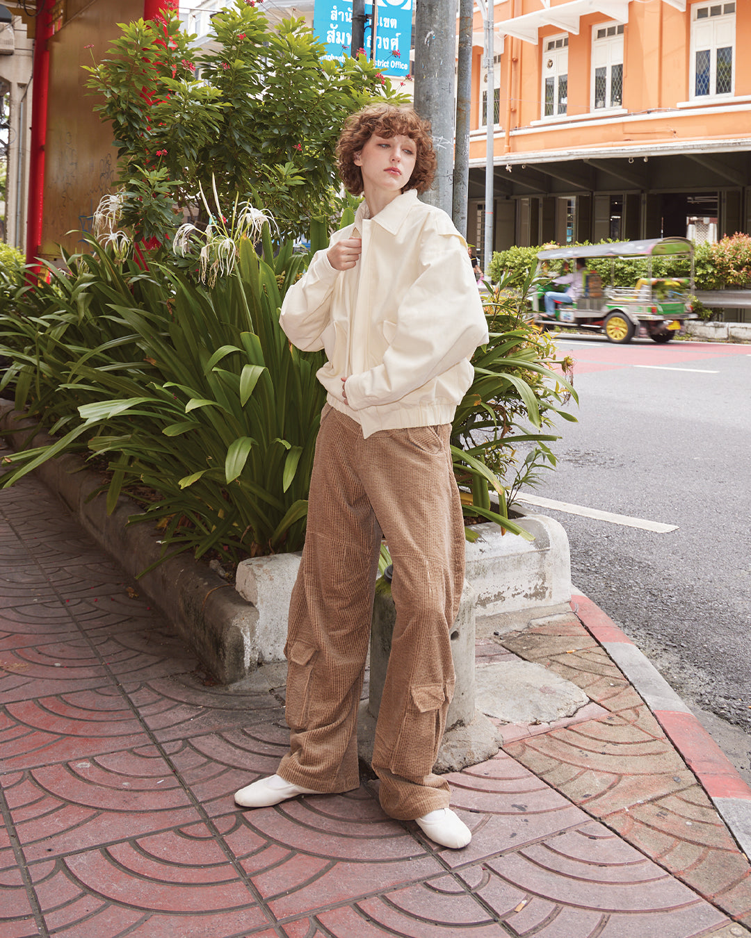 CANVAS SERVICE JACKET (CREAM)