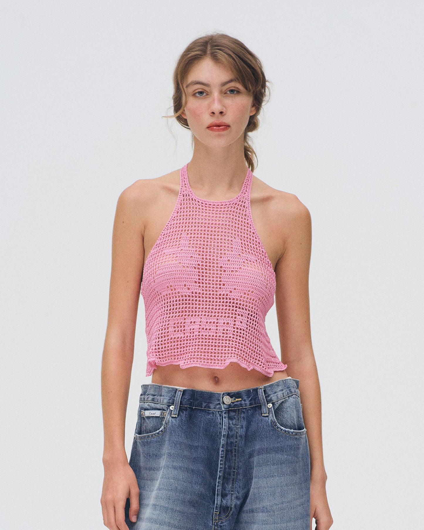 BUNNY CROCHET HALTER TOP