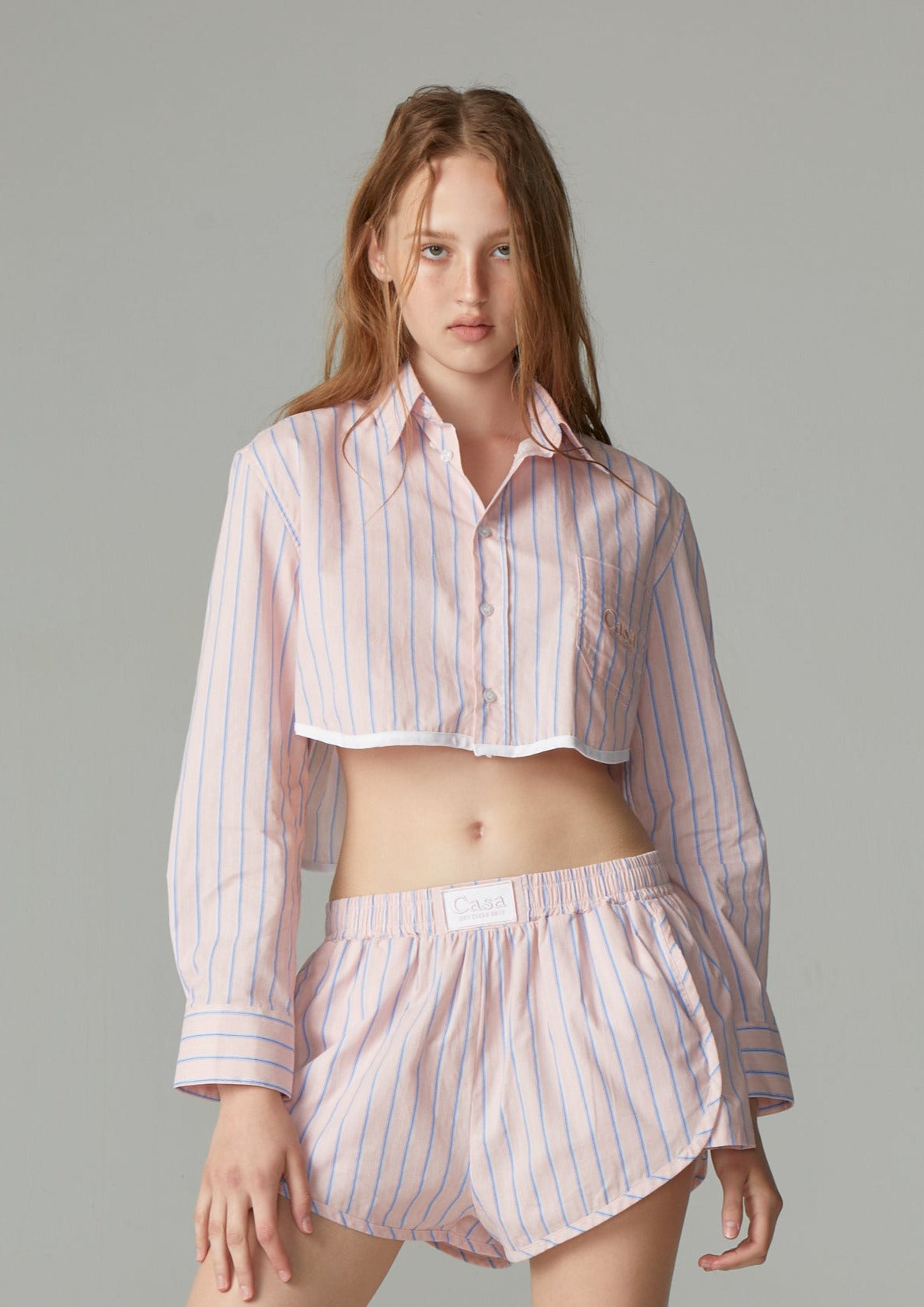 CROPPED PJ SHIRT
