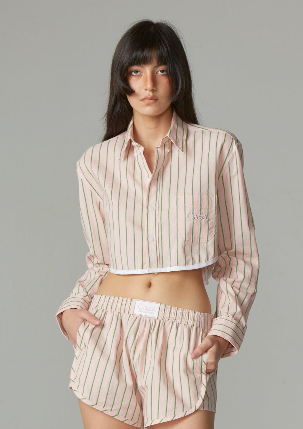 CROPPED PJ SHIRT