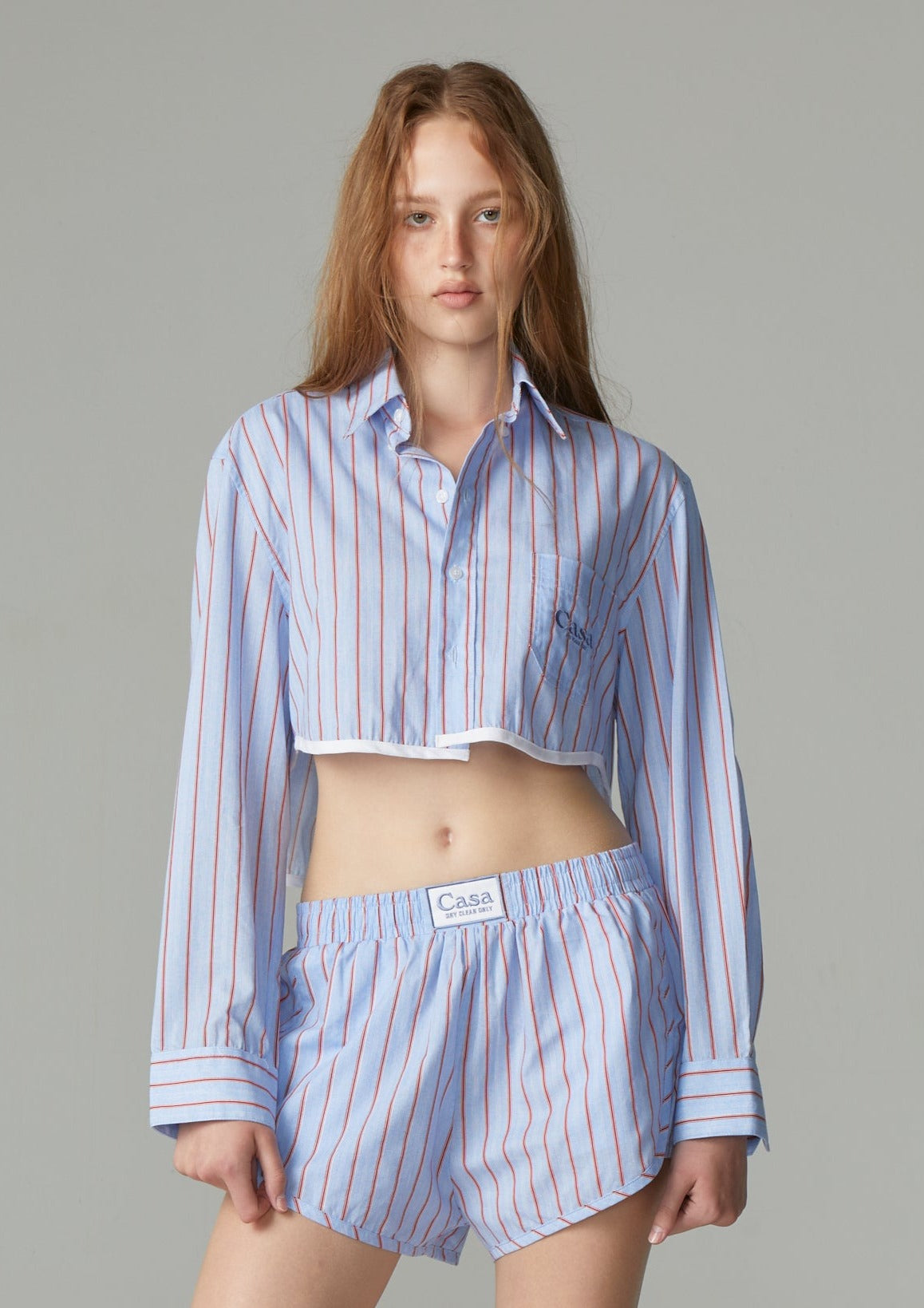 CROPPED PJ SHIRT