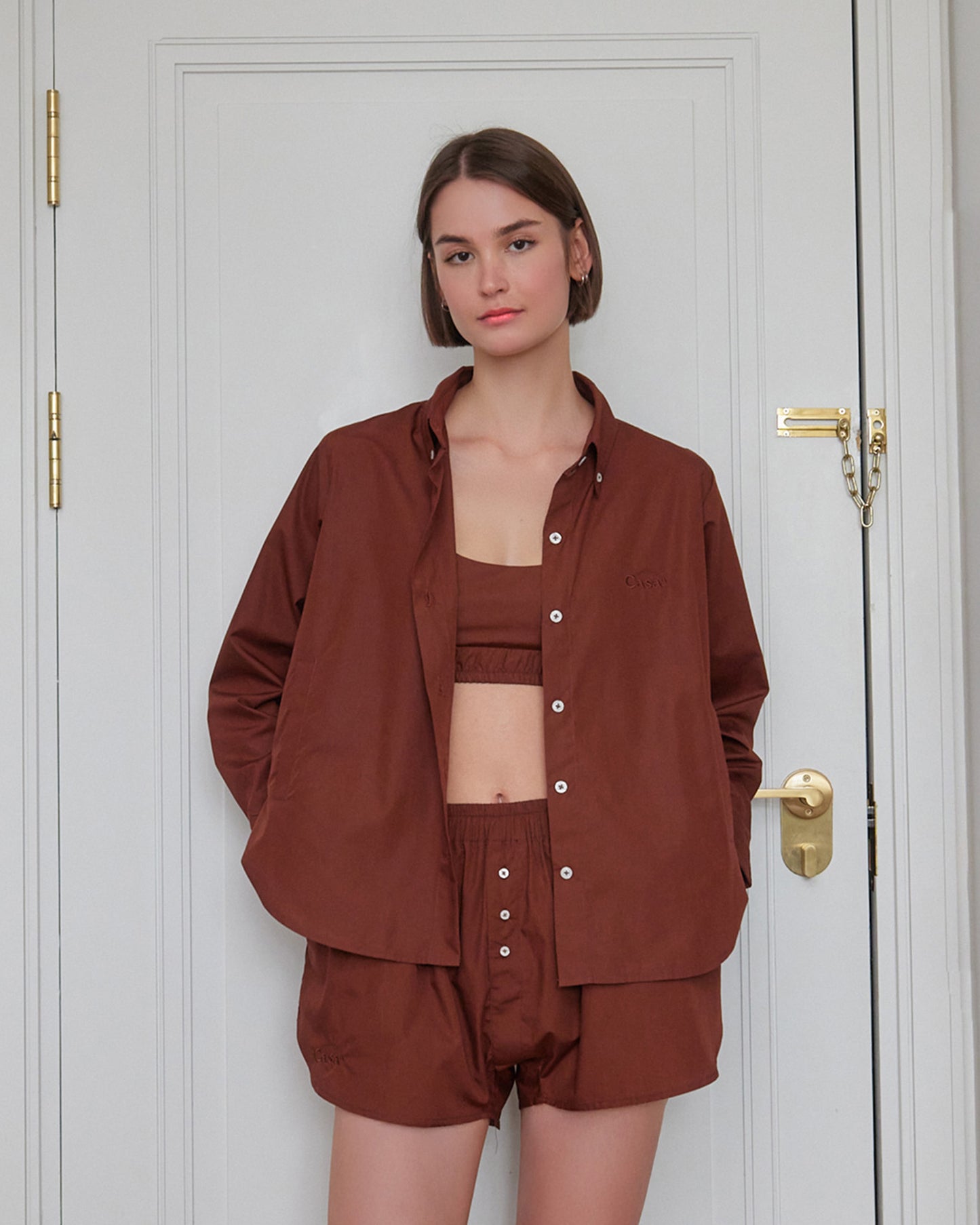 PJ SHIRT (MOCHA)