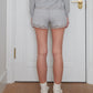 RIBBED SHORTS (GREY)