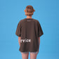 LOVE SERVICE TEE (GREY)