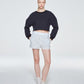 TERRY CROPPED TOP (BLACK)