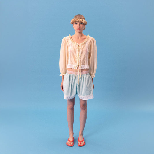 C COTTON SHORTS (MINT)