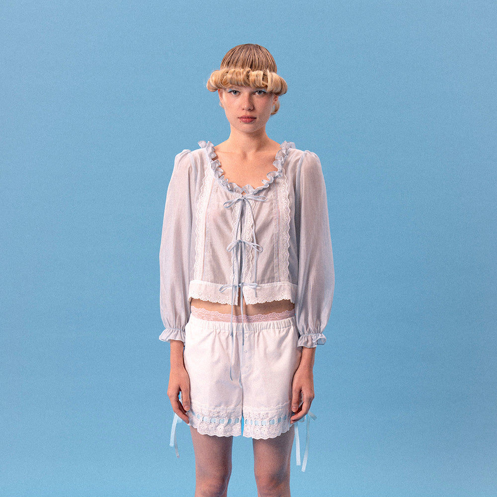 LOLITA LONG-SLEEVE TOP (BLUE)