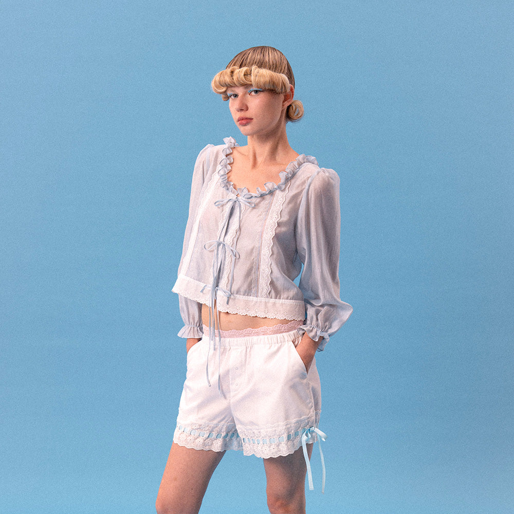 LOLITA LONG-SLEEVE TOP (BLUE)
