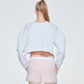 TERRY CROPPED TOP (GREY)