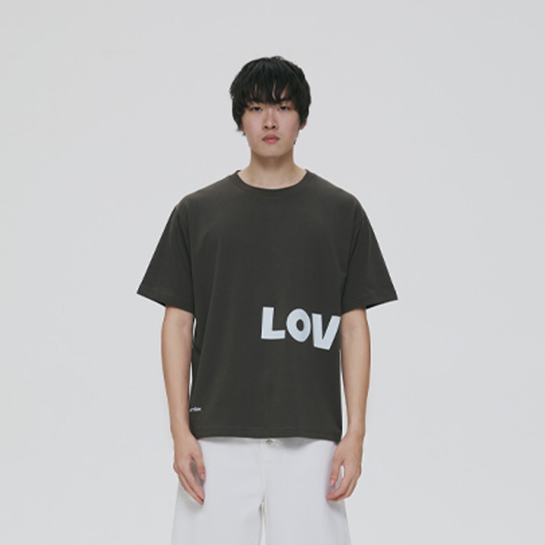LOVE SERVICE TEE (GREY)