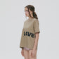 LOVE SERVICE TEE (KHAKI)