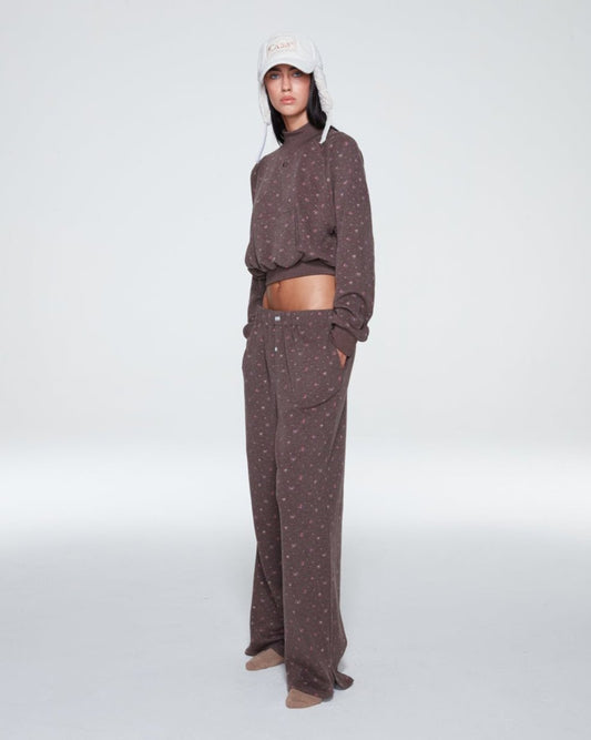 PJ PANTS (FLORAL BROWN)