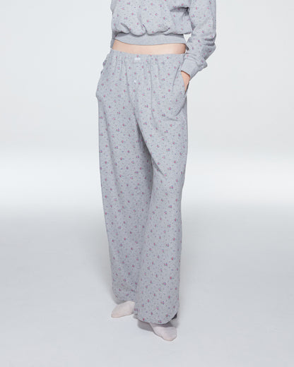 PJ PANTS (FLORAL GREY)