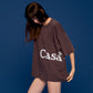 TEE C LOGO (BROWN)