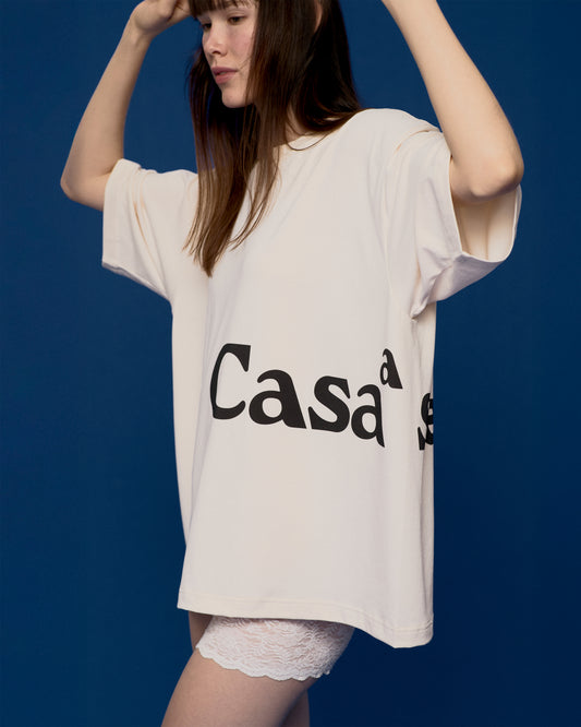 TEE C LOGO (CREAM)