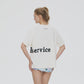 LOVE SERVICE TEE (CREAM)