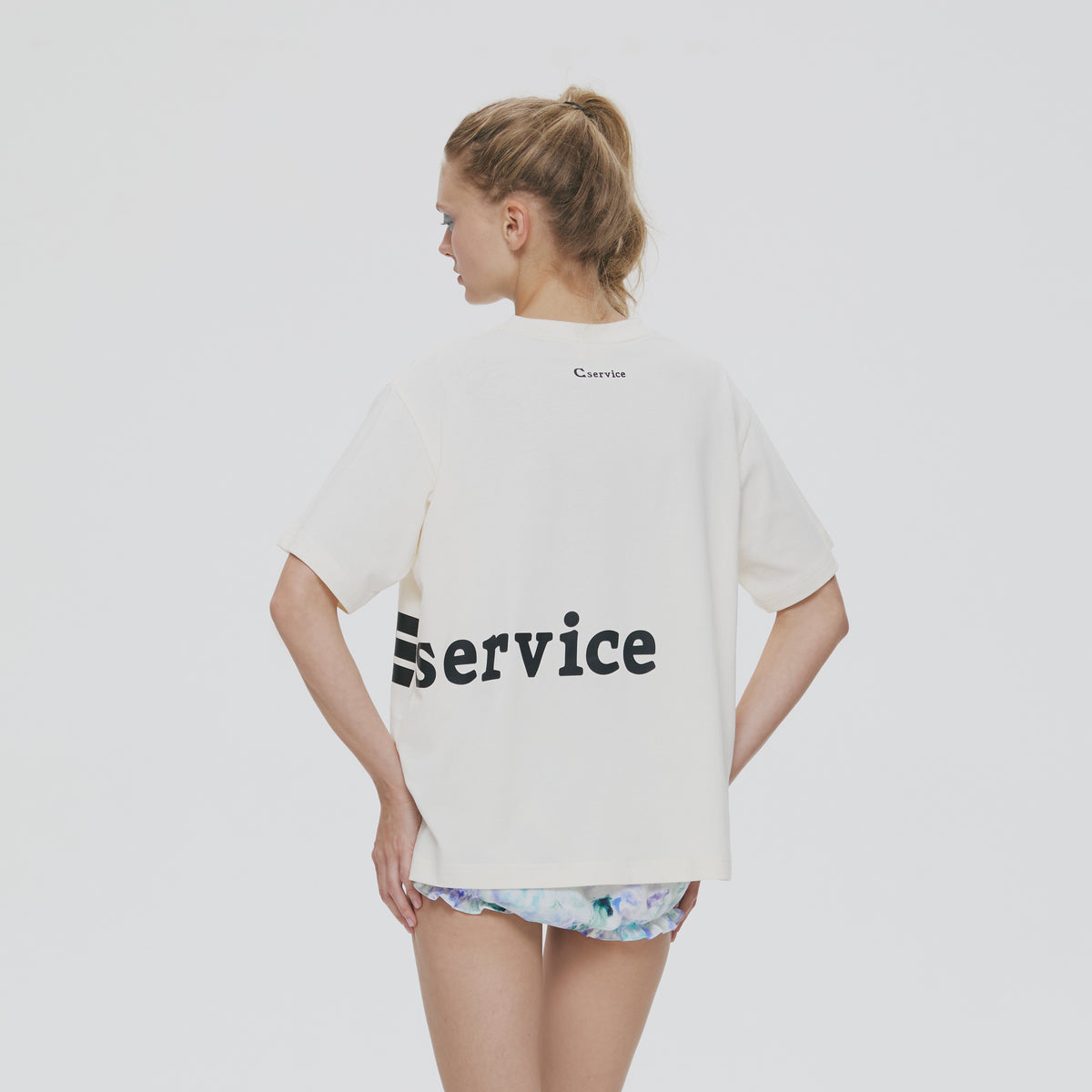 LOVE SERVICE TEE (CREAM)