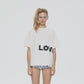 LOVE SERVICE TEE (CREAM)