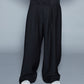 DOUBLE WAIST TROUSERS (BLACK)