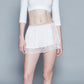 LACE TRIMMED MINI SKIRT