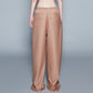 DOUBLE WAIST TROUSERS (BROWN)