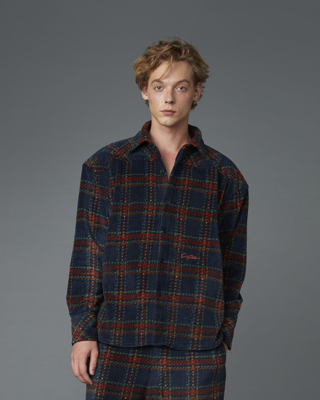 FLEECE SHIRT (SCOTCH NAVY)