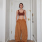 CORDUROY BALLOON PANTS (BROWN)